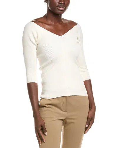 Weekend Max Mara Oceano V-neck Top In Animal Print