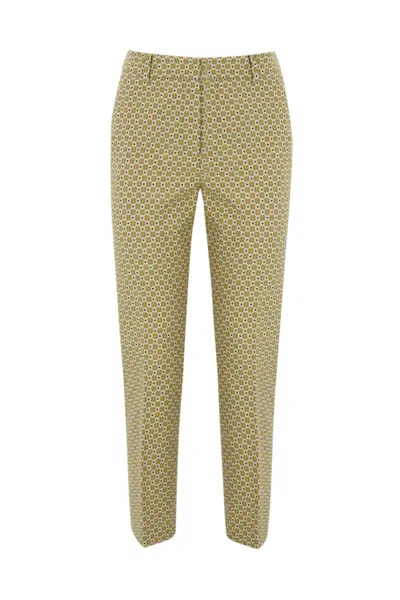 Weekend Max Mara Odile Cotton Trousers In Ginestra