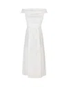 Weekend Max Mara Prsoit Dress In Cotton Poplin In White