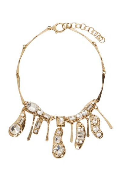 Weekend Max Mara Oidium Necklace With Gold Pendants In Oro Chiaro