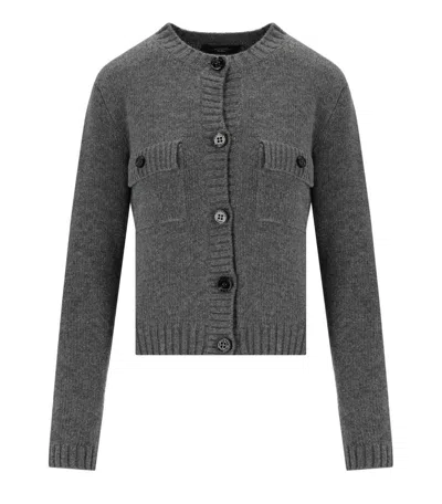 WEEKEND MAX MARA WEEKEND MAX MARA OLBIA ANTHRACITE GREY CARDIGAN