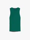 Weekend Max Mara Womens Green Sleeveless Slim-fit Knitted Top