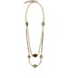 Weekend Max Mara Ombrosa White Necklace In Gold