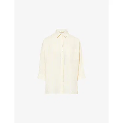 Weekend Max Mara Omens  Striped Relaxed-fit Linen Shirt