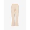 Weekend Max Mara Omens Elfo Straight-leg Stretch-woven Trousers Beige