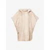 Weekend Max Mara Omens Beige Riva Hooded Shell Jacket In Beige