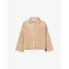 Weekend Max Mara Omens Cropped Quilted Soft-shell Jacket Camel In Camel