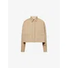 Weekend Max Mara Omens  Svago Cropped Cotton-poplin Shirt