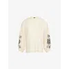 Weekend Max Mara Casual Mandarin Collar Long Sleeves Top In Ecru
