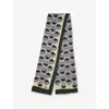 Weekend Max Mara Omens Avio Floral-print Wool And Silk-blend Scarf