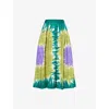 Weekend Max Mara Circeo Skirt In Green