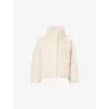 Weekend Max Mara Omens Ivory Alfredo Padded Teddy Puffer Jacket In Neutral