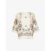 Weekend Max Mara Wkdsamba Silk Top In Neutral