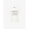Weekend Max Mara Omens Ivory Guglia Brand-print Cotton-jersey T-shirt In White