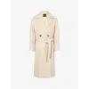 Weekend Max Mara Omens Ivory Resina Notch-lapels Wool Coat In White