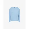 Weekend Max Mara Womens Light Blue Ghiacci Alpaca Wool-blend Knitted Jumper In Blue