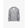 Weekend Max Mara Omens  Oncia Graphic-print Silk Shirt