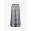 Weekend Max Mara Tortona Long Trouser Light Blue In Gray