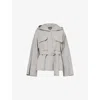 Weekend Max Mara Bussola Wool Blend Jacket In Light Grey