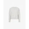 Weekend Max Mara Omens Light Grey Gerba Boxy-fit Cotton-blend Sweatshirt