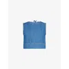 Weekend Max Mara Magia Sleeveless Denim Top In Navy