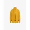 Weekend Max Mara Omens Ochre Guido High-neck Silk Blouse In Yellow