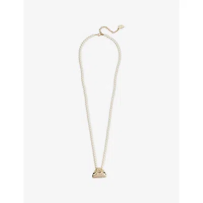 Weekend Max Mara Omens Pasticcino Pendant Necklace Gold