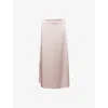 Weekend Max Mara Omens Powder Angelo Satin Midi Skirt