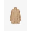 Weekend Max Mara Omens Marron Glace Arley Hooded Shell Coat In Brown