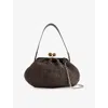 Weekend Max Mara Fortuna Chained Medium Pasticcino Bag In Dark Brown