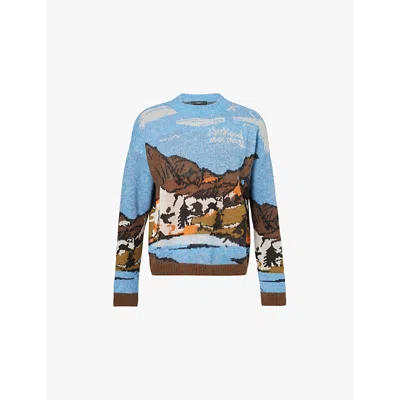 Weekend Max Mara Wilderness Jacquard Sweater In Multicolour