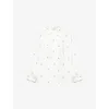 Weekend Max Mara Gilly Embroidered Poplin Shirt In White