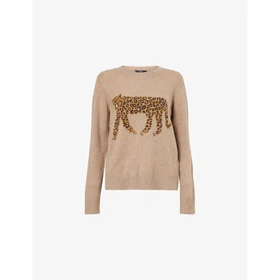 Weekend Max Mara Tunica Jacquard Sweater In Brown