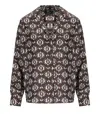 Weekend Max Mara Printed Silk Pajama Shirt In Brown