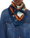 Weekend Max Mara Onesto Floral Silk Scarf In Pastel Green
