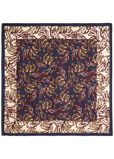 Weekend Max Mara Onestro Printed Silk Scarf In Multi