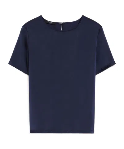 Weekend Max Mara Open-necked Black Shirt