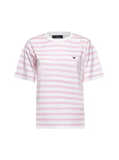 Weekend Max Mara Open-necked Black Shirt In White