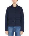Weekend Max Mara Long-sleeved Casual Jacket In Navy