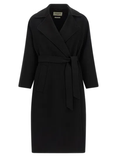 Weekend Max Mara 'operoso' Dressing Gown Coat In Black