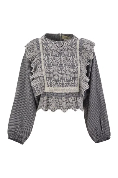 Weekend Max Mara Orazio Shirt Navy In Gray