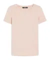 Weekend Max Mara Organic Cotton T-shirt In Pink