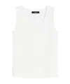 Weekend Max Mara Stretch Viscose Top In White