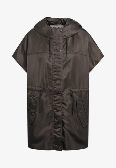 Weekend Max Mara Origano Quilted Sleeveless Jacket In Brown