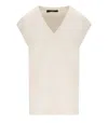 Weekend Max Mara Orosei Ivory Knitted Vest In Neutral