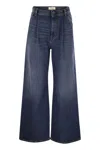 Weekend Max Mara Ortles - Comfort Denim Trousers In Blue