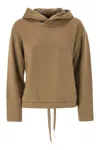 Weekend Max Mara Hoodie With Drawstring By Oscuri In Brown