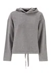 Weekend Max Mara Oscuri - Drap Jersey Sweatshirt In Gray