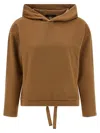 Weekend Max Mara Oscuri Drawstring Hoodie In Gold