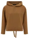 Weekend Max Mara Oscuri Drawstring Hoodie In Gold